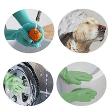 Charger l'image dans la galerie, 2Pcs=1 Pair Gants De Nettoyage Magique Ultra-Puissant En Silicone - Multifonctions