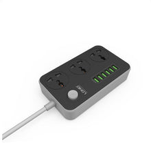 Charger l'image dans la galerie, Rallonge adaptateur chargeur, 3 prises universelles, 6 ports USB
